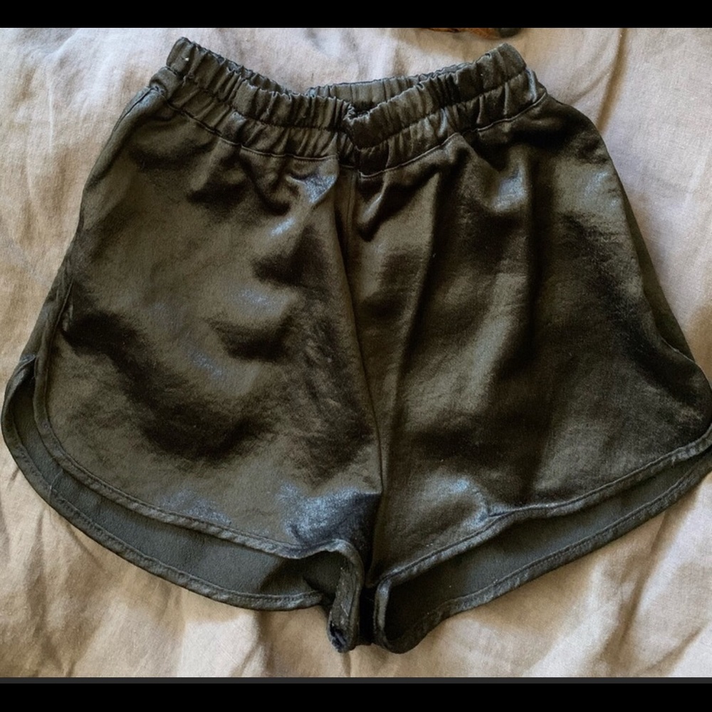 Satin American Apparel dolphin shorts